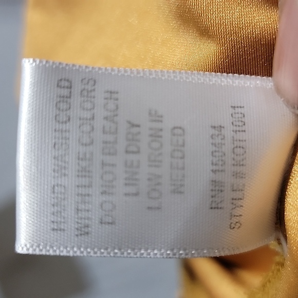 ARIA Clothing  Gold/ Black Trim Cuff and Hem Varsity Jacket - Picture 10 of 10